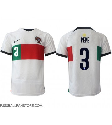 Portugal Pepe #3 Replik Auswärtstrikot WM 2022 Kurzarm